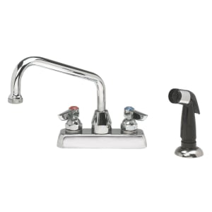 161-A29 Deck Mount Faucet - Swing Spout, 4" Centers, Spray Nozzle