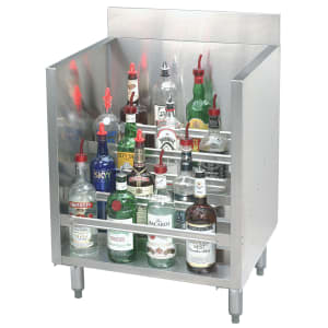 161-CRLR24 24" Tiered Display Rack w/ (5) 5 Bottle Steps, Stainless