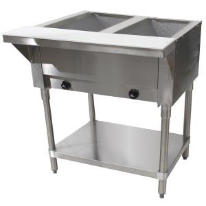 161-HF2GLP 31 13/16" Hot Food Table w/ (2) Wells & Cutting Board, Liquid Propane