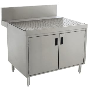 161-PRSCD2436 36" Stationary Storage Cabinet w/ Hinged Doors, 29" Front To Back