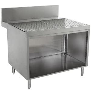 161-PRSCO2418 18" Stationary Storage Cabinet w/ Open Base, 29" Front To Back