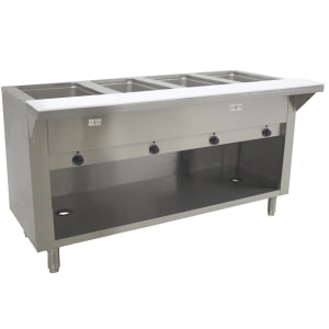 161-HF4E120BS 62 3/8" Hot Food Table w/ (4) Wells & Cutting Board, 120v