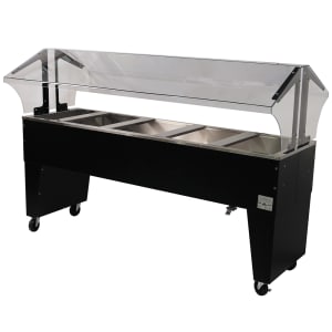 161-B5CPUB 77 3/4" Cold Food Bar - (5) Pan Capacity, Floor Model, Black
