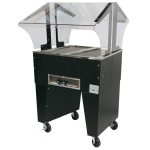 161-B2120BS 31 13/16" Hot Food Table w/ (2) Wells & Open Base, 120v