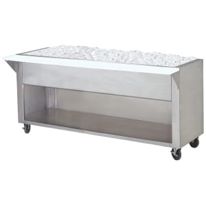 161-CPU2BS 31 13/16" Cold Food Bar - (2) Pan Capacity, Floor Model, Stainless Steel