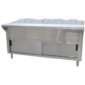 161-CPU2DR 31 13/16" Cold Food Bar - (2) Pan Capacity, Floor Model, Stainless Steel