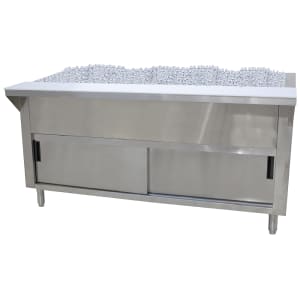 161-CPU5DR 77 3/4" Cold Food Bar - (5) Pan Capacity, Floor Model, Stainless Steel
