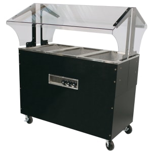 161-B3120BS 47 1/8" Hot Food Table w/ (3) Wells & Open Base, 120v