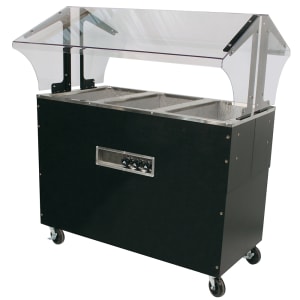 161-B3120BSB 47 1/8" Hot Food Table w/ (3) Wells & Enclosed Base, 120v