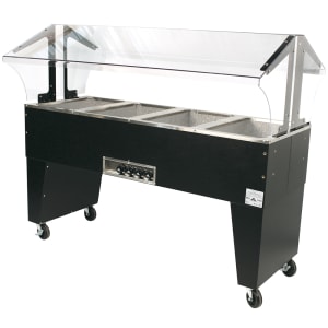 161-B4120BS 62 7/16" Hot Food Table w/ (4) Wells & Open Base, 120v