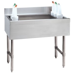161-CRI12367 36" Underbar Basics™ Cocktail Station w/ 119 lb Ice Bin, Stainless Steel