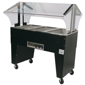 161-B3120B 47 1/8" Hot Food Table w/ (3) Wells & Open Base, 120v