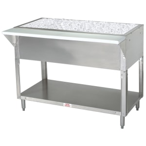 161-CPU4 62 7/16" Cold Food Bar - (4) Pan Capacity, Floor Model, Stainless Steel