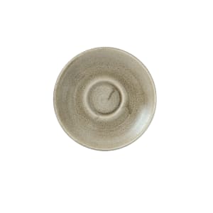 893-PAATCSS1 6 1/4" Round Patina Cappuccino Saucer - Ceramic, Antique Taupe
