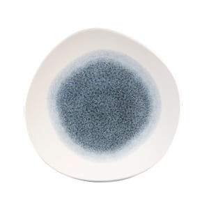 893-RKTBOG101 10 3/8" Round Raku Plate - Ceramic, Topaz Blue