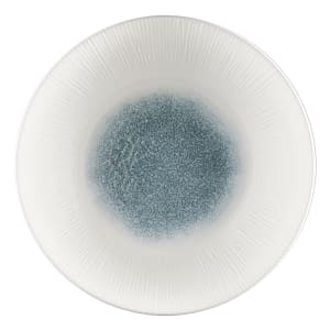 893-RKTBLD271 11" Round Raku Plate - Ceramic, Topaz Blue