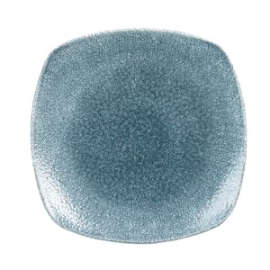 893-RKTBSP91 8 1/2" Square X Squared Plate - Ceramic, Topaz Blue