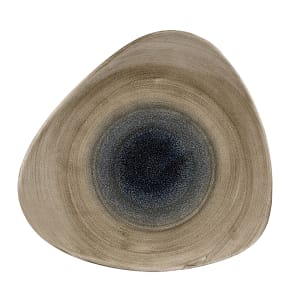 893-SABTTR101 10 1/2" Triangular Aqueous Plate - Ceramic, Bayou