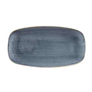 893-SBBSXP141 13 7/8" x 9 5/8" Oblong Stonecast® Chef's Plate - Ceramic Blueberry