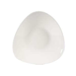 893-WHTB271 10 3/4" Triangular Lotus Bowl - Ceramic, White