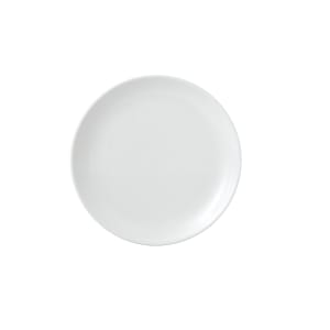 893-WHVMEVP61 6 1/2" Round Vellum™ Plate - Ceramic, White