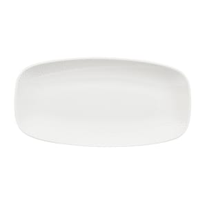 893-WHISIO141 13 7/8" x 7 3/8" Oblong Isla Chef's Plate - Ceramic, White