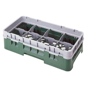 144-8HS1114151 Camrack Glass Rack - Half Size, (6)Extenders, 8 Compartment, Soft Gray