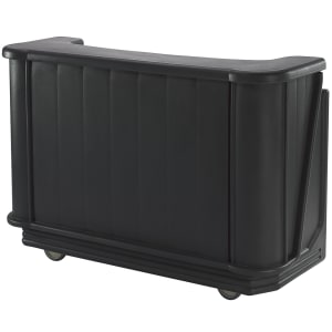 144-BAR650CP110 67 1/2" Portable Bar - Cold Plate, 80 lb Ice Sink, Speed Rail, Black