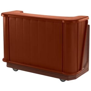 144-BAR650DX189 67 1/2" Portable Bar - Pre-Mix Drink System, CO2, Brown/Mahogany