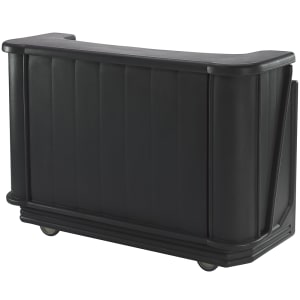 144-BAR650110 67 1/2" Portable Bar - 80 lb Ice Sink, Speed Rail, Black