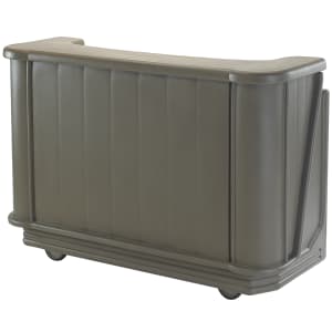 144-BAR650194 67 1/2" Portable Bar - 80 lb Ice Sink, Speed Rail, Granite Sand