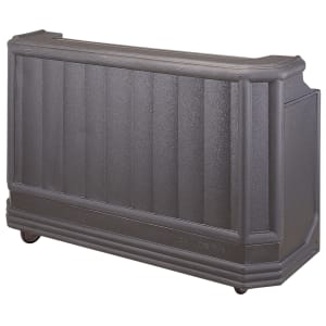 144-BAR730DX191 72 3/4" Portable Bar - Cold Plate, 80 lb Ice Sink, Granite Gray