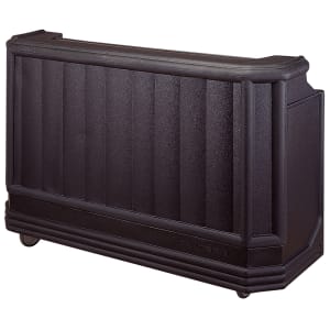 144-BAR730DX110 72 3/4" Portable Bar - Cold Plate, 80 lb Ice Sink, Black