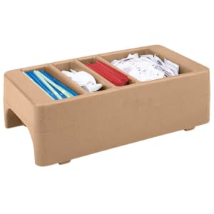 144-LCDCH157 Condiment Organizer w/ (4) Bins - Coffee Beige