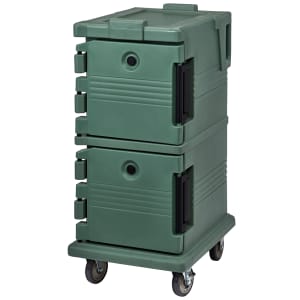 144-UPC600519 Ultra Camcart® Insulated Food Carrier - 45 qt w/ (8) Pan Capacity, Green