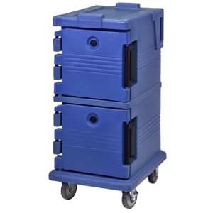 144-UPC600186 Ultra Camcart® Insulated Food Carrier - 45 qt w/ (8) Pan Capacity, Navy Blue