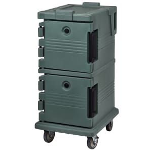 144-UPC600192 Ultra Camcart® Insulated Food Carrier - 45 qt w/ (8) Pan Capacity, Green