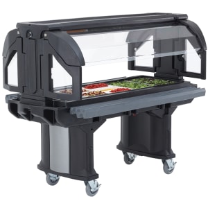 144-VBRL5110 69" Versa Food Bar™ Cold Food Bar - (4) Pan Capacity, Floor Model, Black