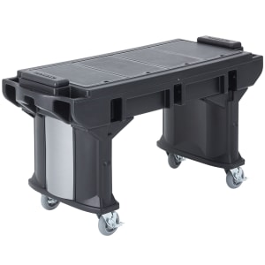 144-VBRTL5110 52 9/32" Versa Food Bar™ Cold Food Bar - (4) Pan Capacity, Floor Model, Black