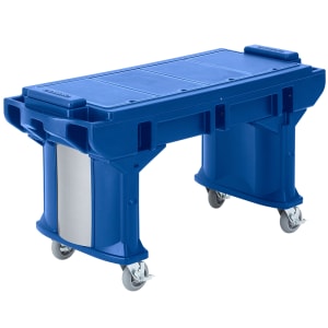 144-VBRTLHD5186 52 9/32" Versa Food Bar™ Cold Food Bar - (4) Pan Capacity, Floor Model, Navy Blue