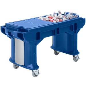 144-VBRTL5186 69" Versa Food Bar™ Cold Food Bar - (4) Pan Capacity, Floor Model, Navy Blue