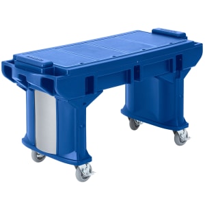 144-VBRTL6186 65 1/8" Versa Food Bar™  Cold Food Bar - (5) Pan Capacity, Floor Model, Navy Blue