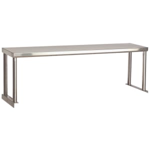 161-STOS3 Single Table Mounted Overshelf, 47 1/8" x 12", Stainless