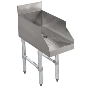 161-SLGS12 12" Underbar Add-On w/ Recessed Glass Storage Unit, 18" Front To Back