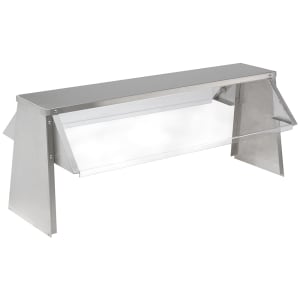 161-TBS4 Countertop Buffet Style Breath Guard w/ 4 Pan Size, Double Service