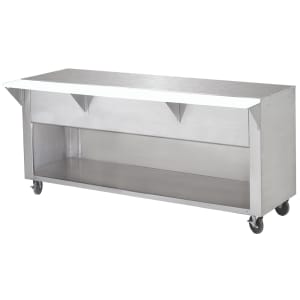 161-STU3BS 47 1/8" Stationary Serving Counter w/ Shelf & Stainless Top