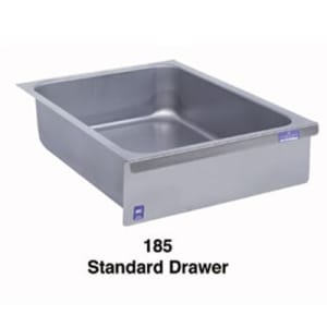 212-185 Standard Drawer, Stainless Face Plate, On Roller Slides, For Work Tables