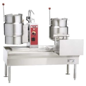 207-VEKT6412122403 (2) 12 gal Steam Kettles - Manual Tilt, 2/3 Jacket, 240v/3ph