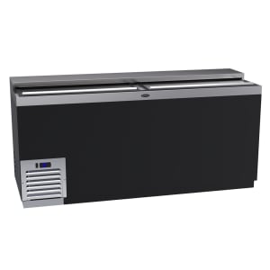 381-BC72BG 72" Forced Air Bottle Cooler - Holds (612) 12 oz Bottles, Black, 115v