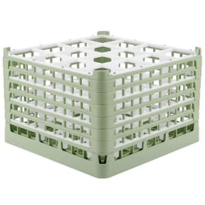 175-527371 Signature Glass Rack w/ (16) Compartments - Green